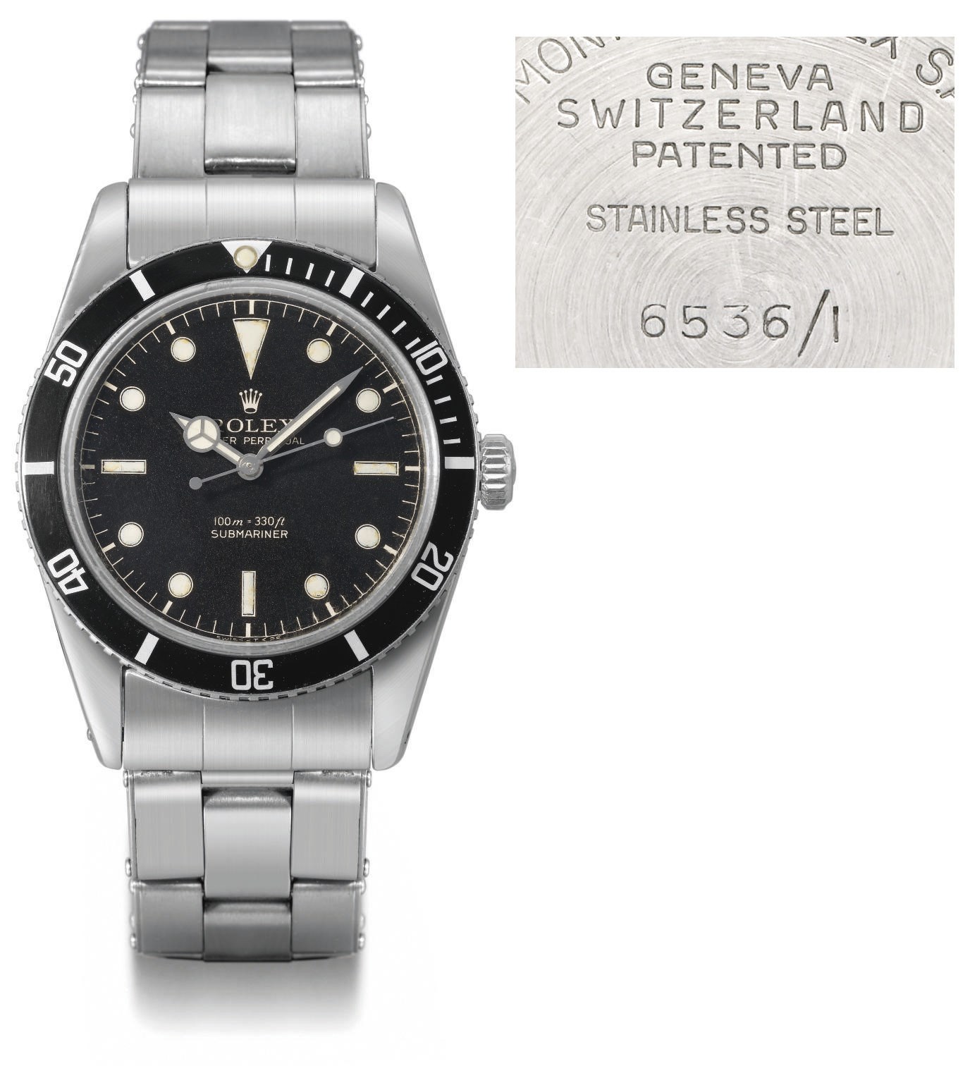 Rolex. A stainless steel self-winding water-resistant wristwatch with sweep centre seconds and bracelet