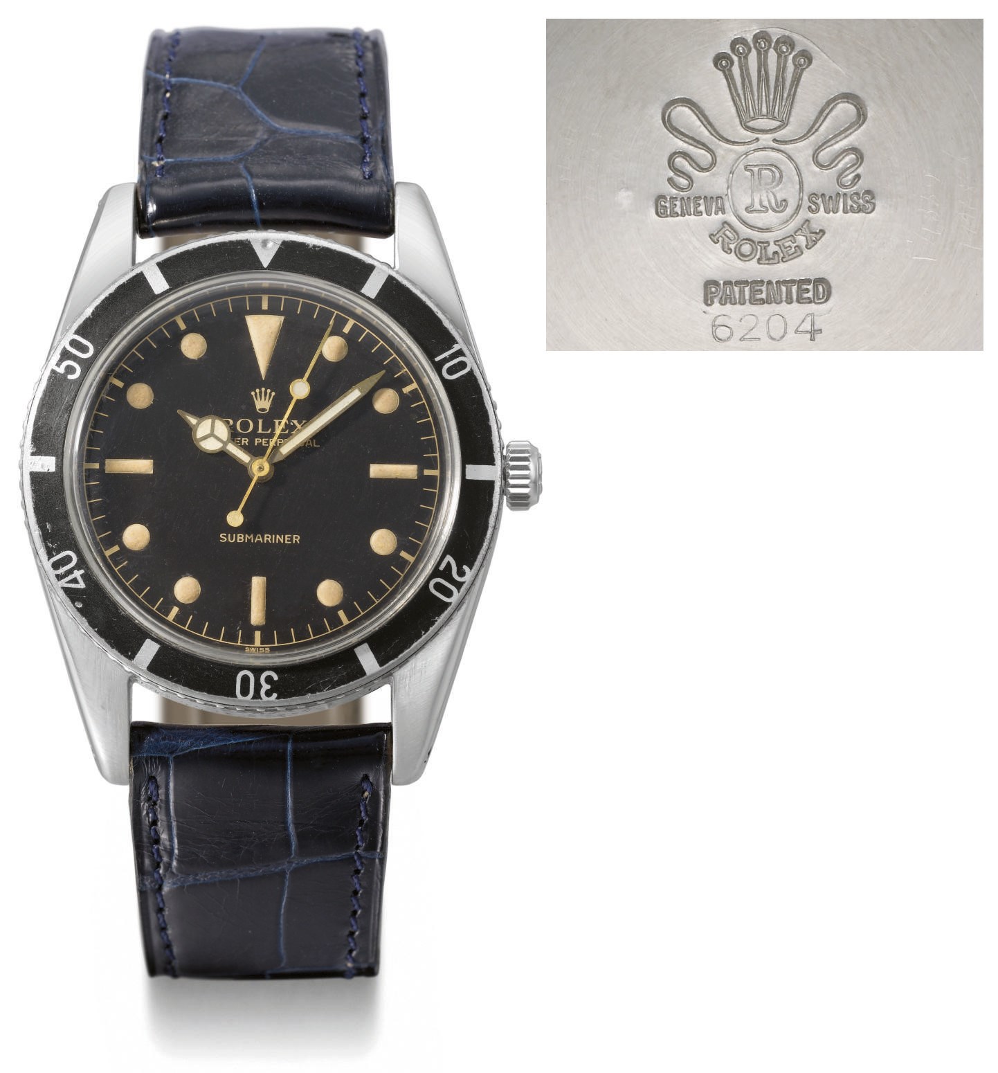Rolex. A fine and rare stainless steel self-winding water-resistant wristwatch with sweep centre seconds