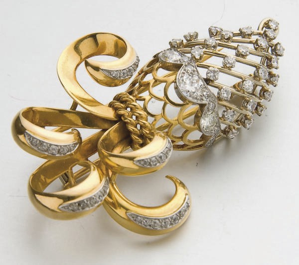 BROCHE ANANAS DIAMANTS