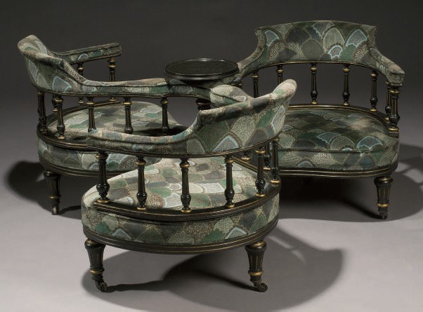 FAUTEUIL INDISCRET D'EPOQUE NAPOLEON III