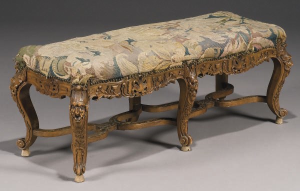BANQUETTE DE STYLE LOUIS XV DE LA FIN DU XIXEME SIECLE
