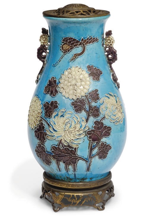 A Chinese baluster vase