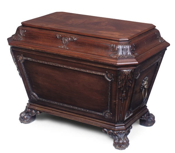 A MAHOGANY WINE COOLER