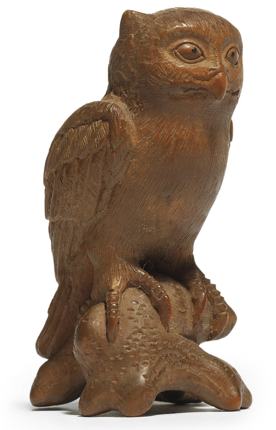 A WOOD NETSUKE