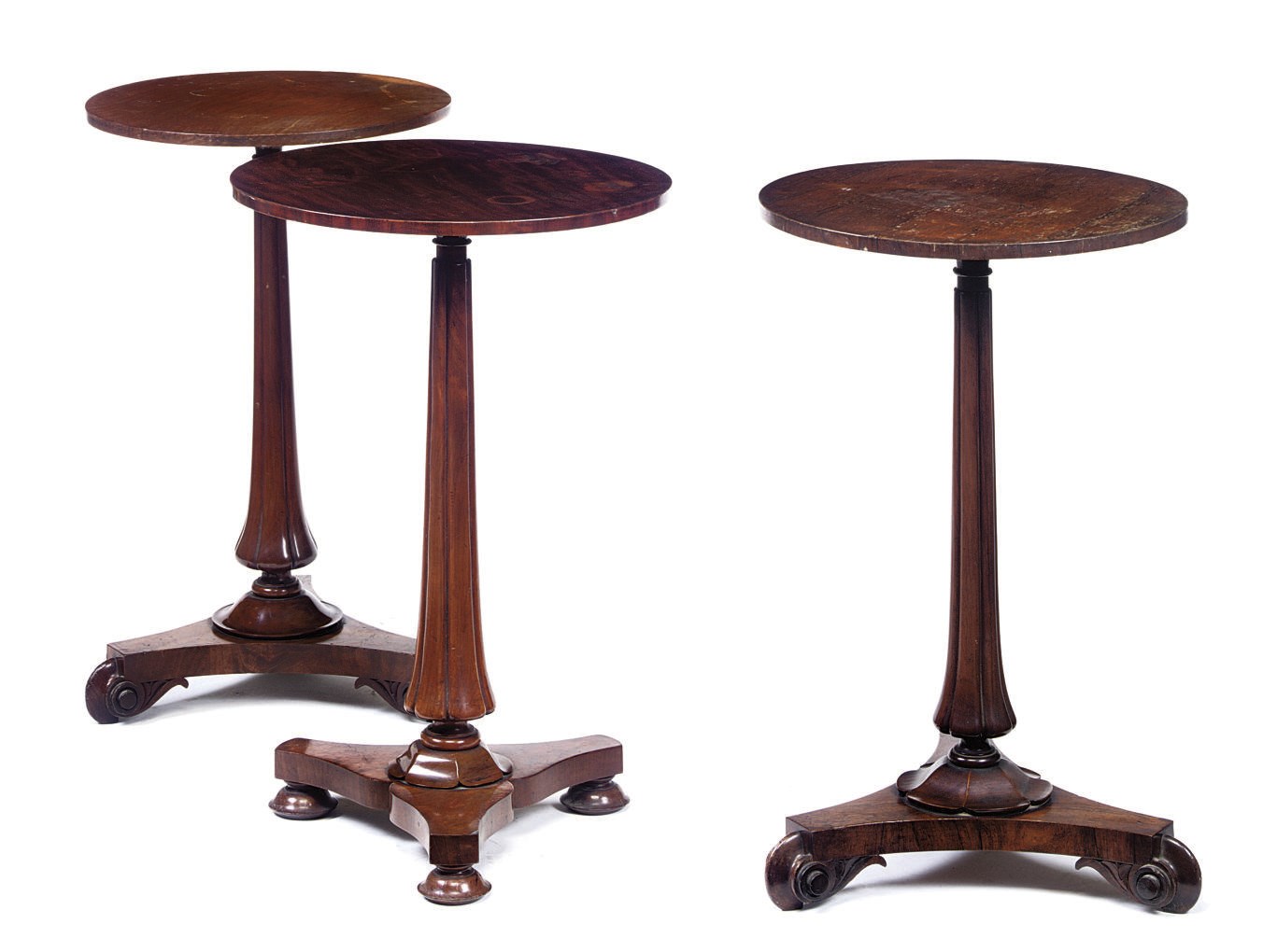THREE EARLY VICTORIAN CIRCULAR OCCASIONAL TABLES