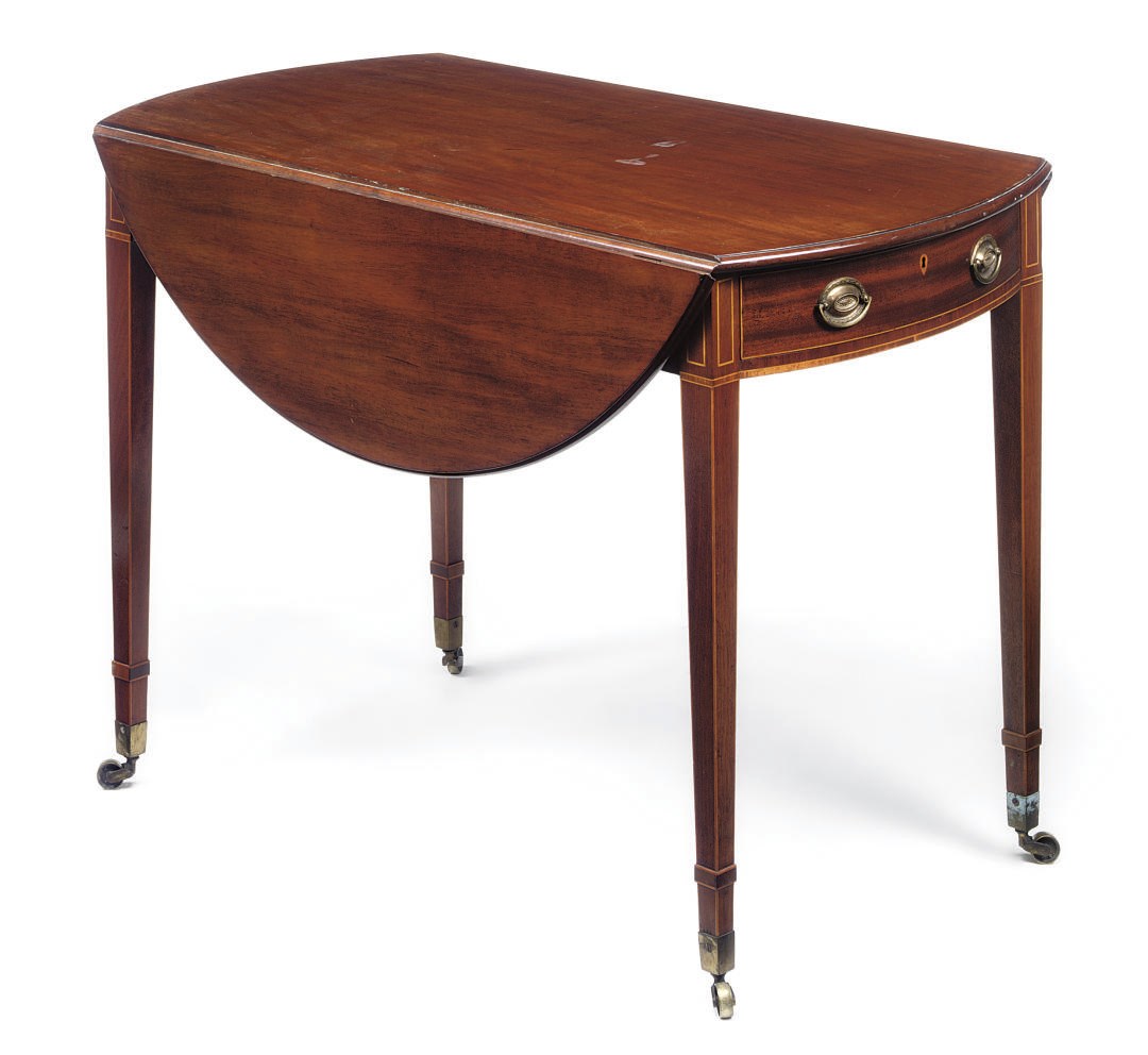 A GEORGE III MAHOGANY PEMBROKE TABLE