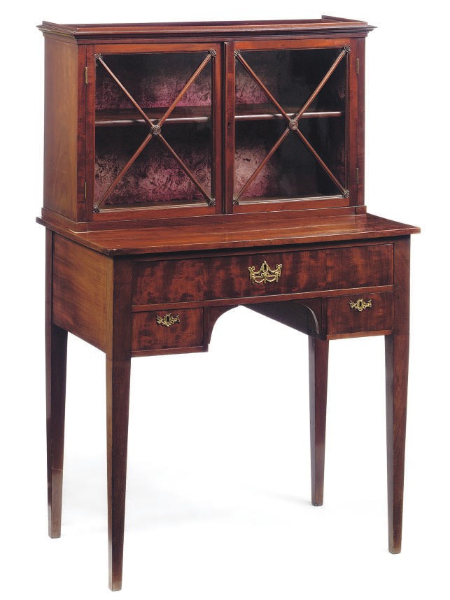 A DUTCH MAHOGANY VITRINE