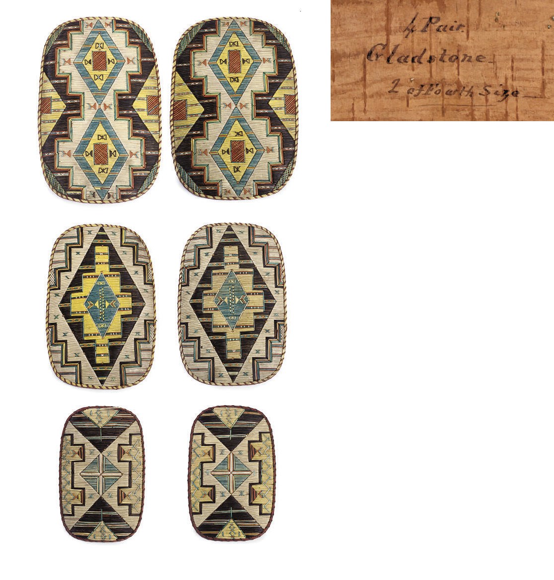 A GROUP OF MICMAC QUILLWORK PANELS