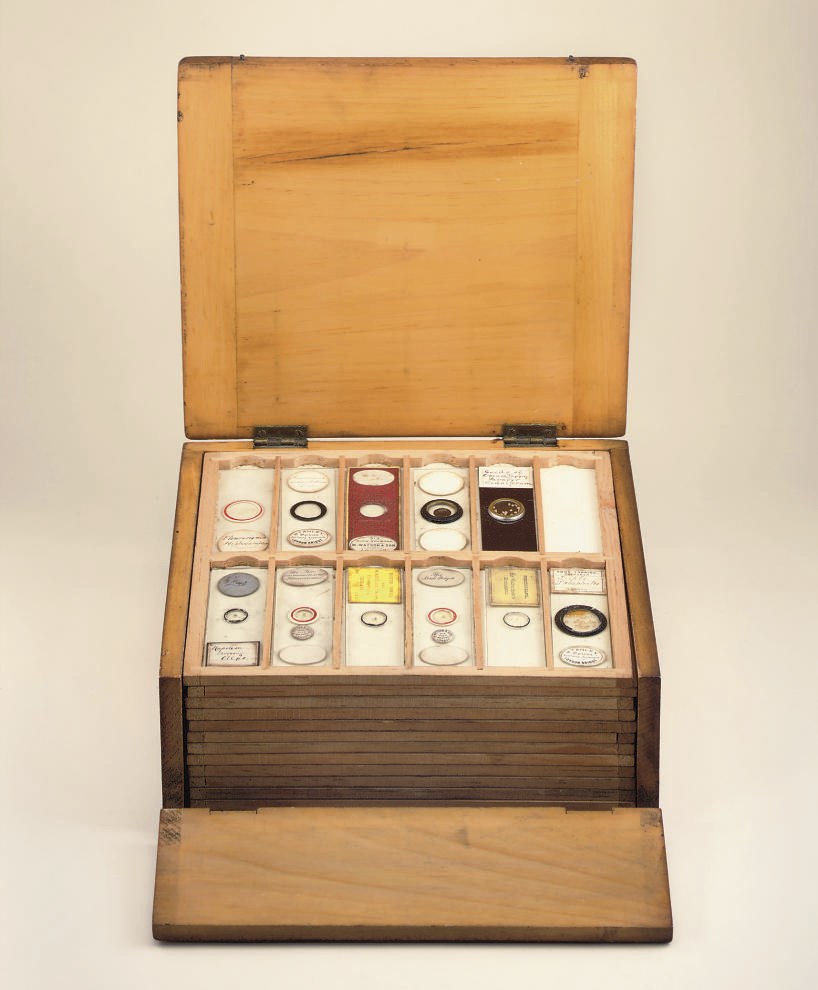Box of microscope slides