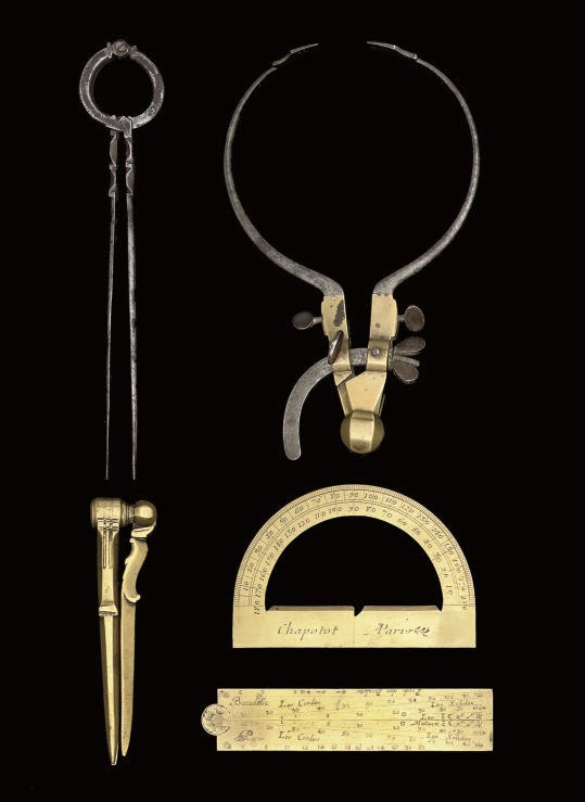 Five drawing instruments