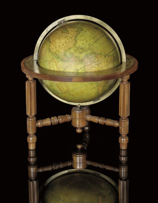 An English 12-inch terrestrial globe