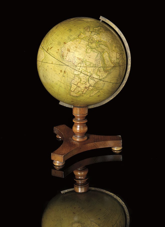 A 10-inch terrestrial globe