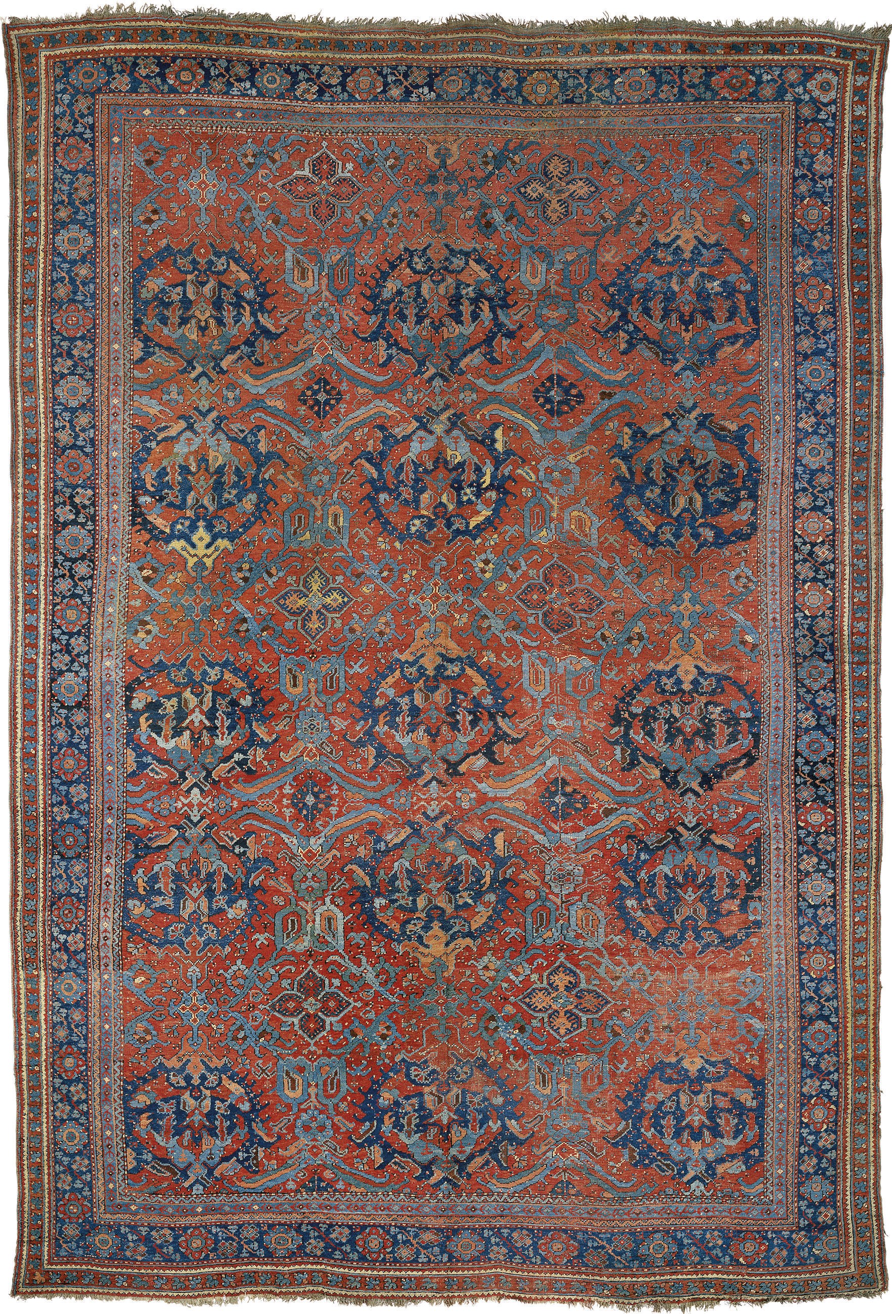A LARGE USHAK CARPET