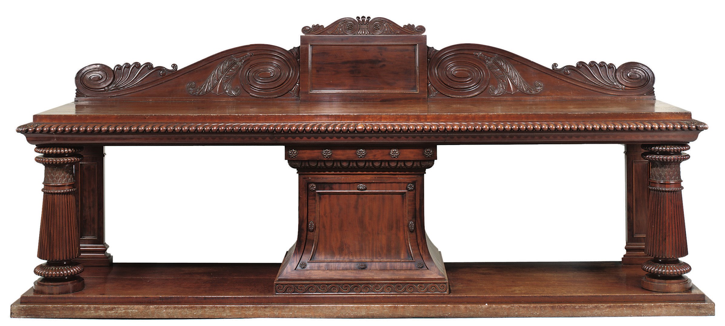 A GEORGE IV MAHOGANY SIDEBOARD