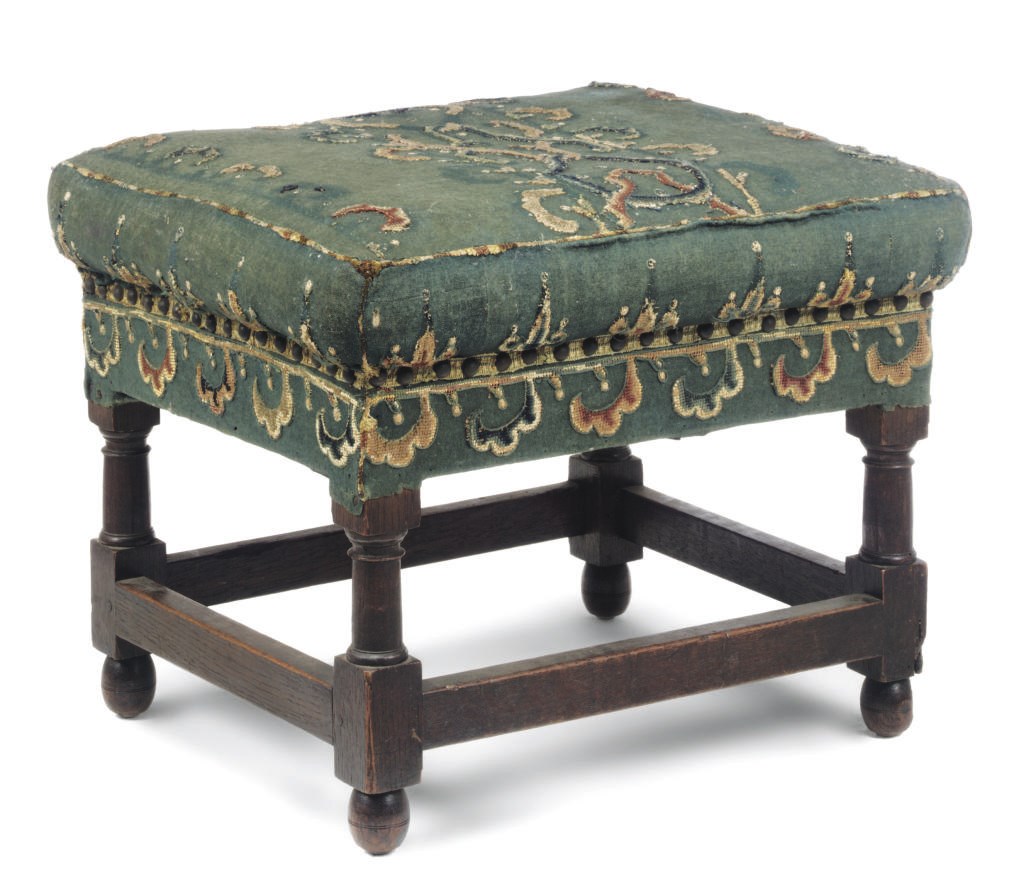 AN ENGLISH OAK STOOL