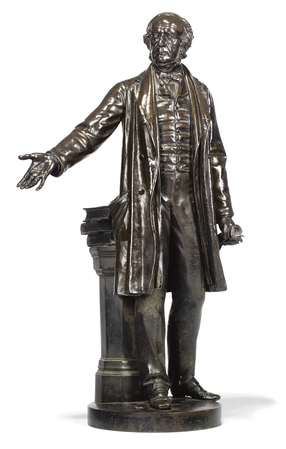 A VICTORIAN BRONZE FIGURE OF WILLIAM EWART GLADSTONE (1809-1898)