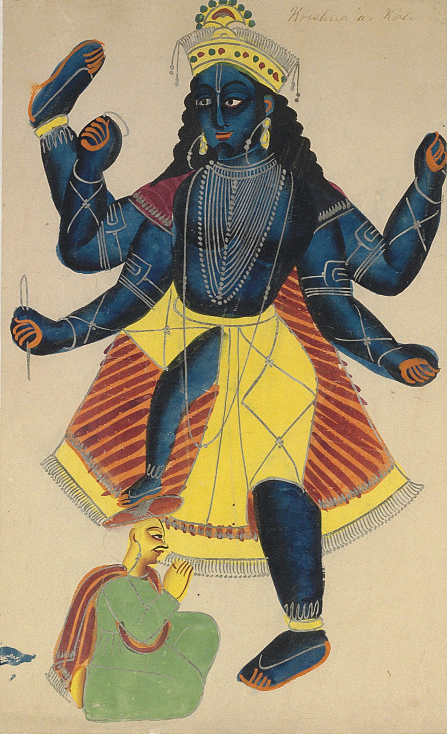 A Kalligat Painting of Kali