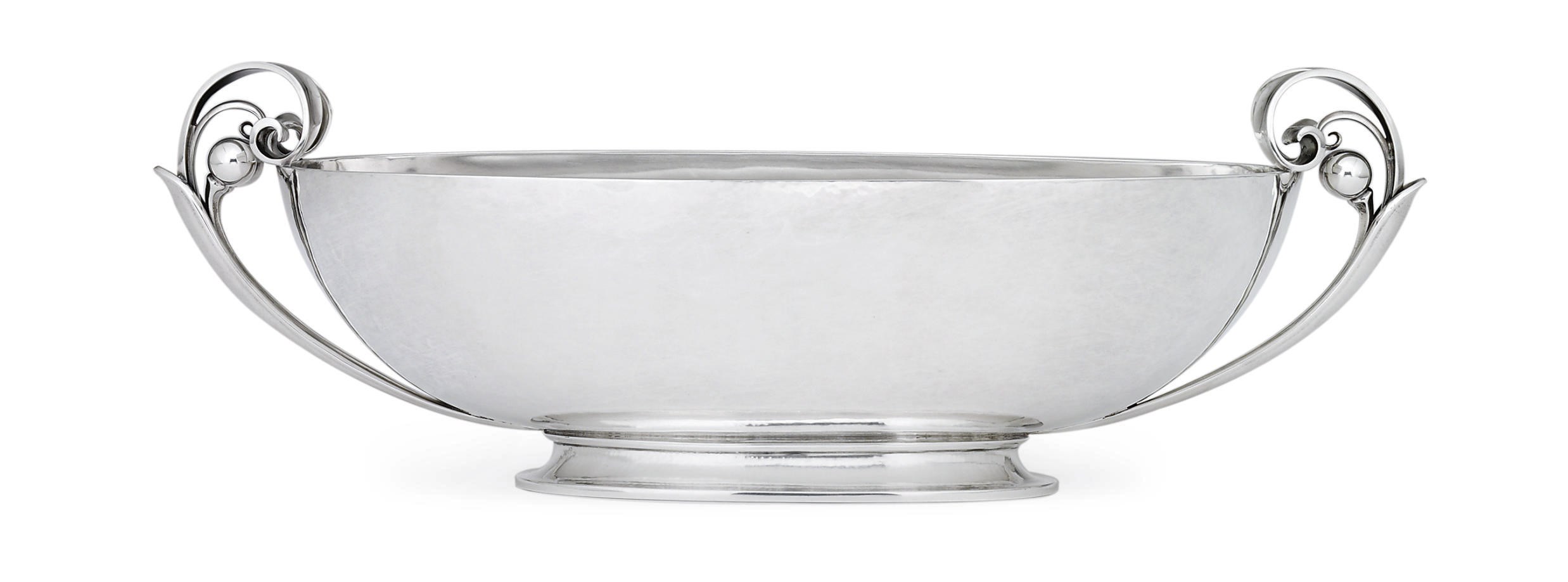 A DANISH SILVER CENTERPIECE BOWL DESIGNED BY HARALD NIELSEN
