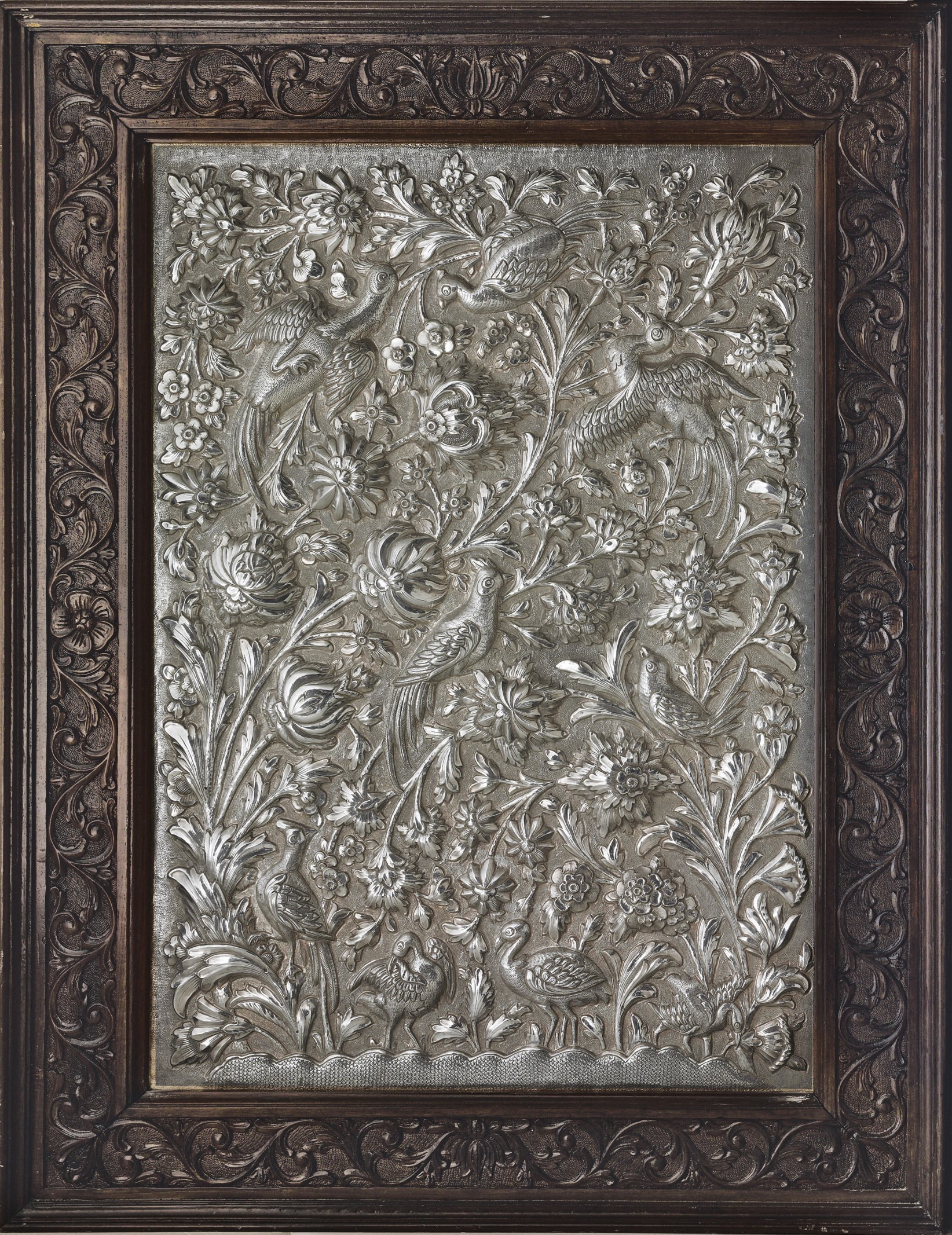 A MASSIVE SILVER PLAQUE