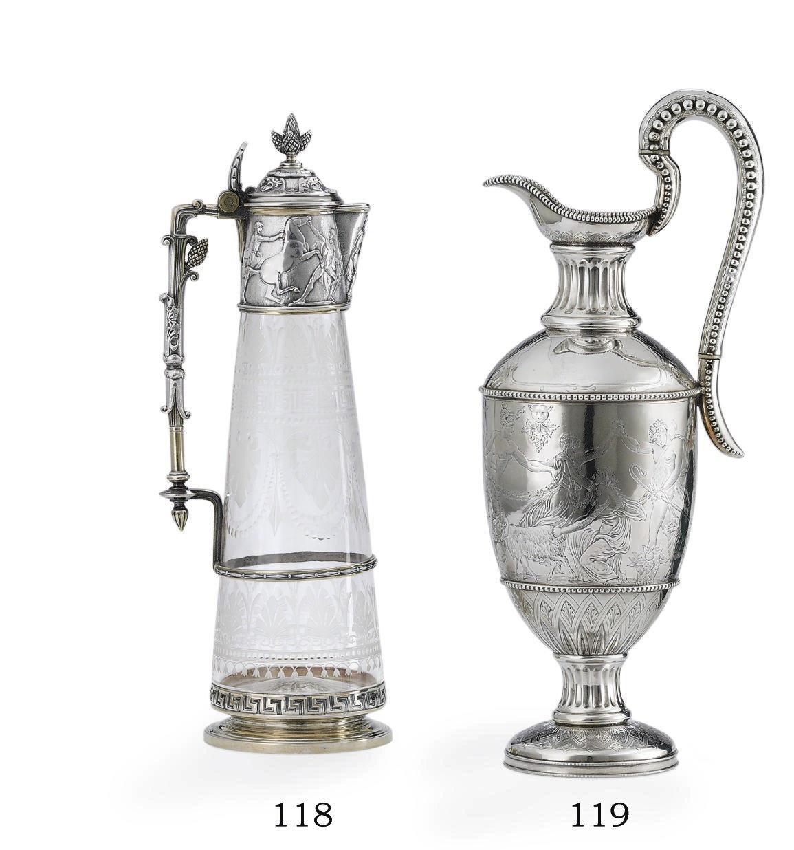 A VICTORIAN SILVER JUG**