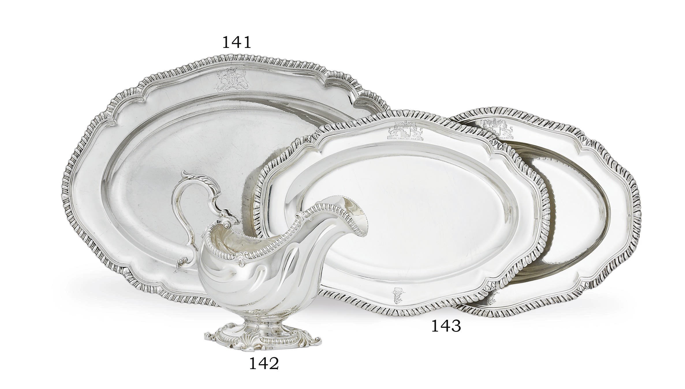 A PAIR OF GEORGE III SILVER MEAT DISHES