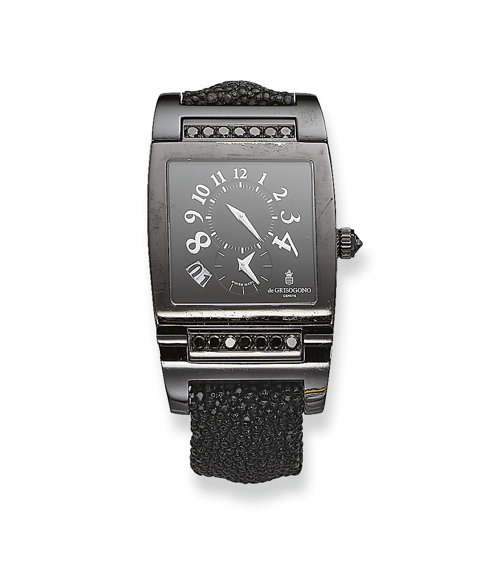 A GOLD AND COLOURED DIAMOND 'INSTRUMENTO UNO' GENTLEMAN'S WATCH, BY DE GRISOGONO