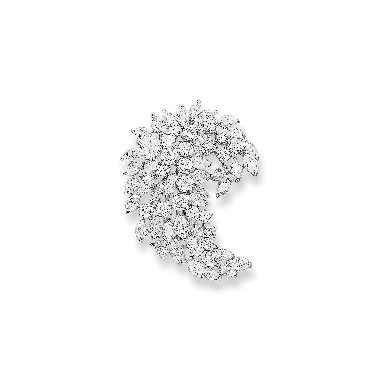 A DIAMOND BROOCH