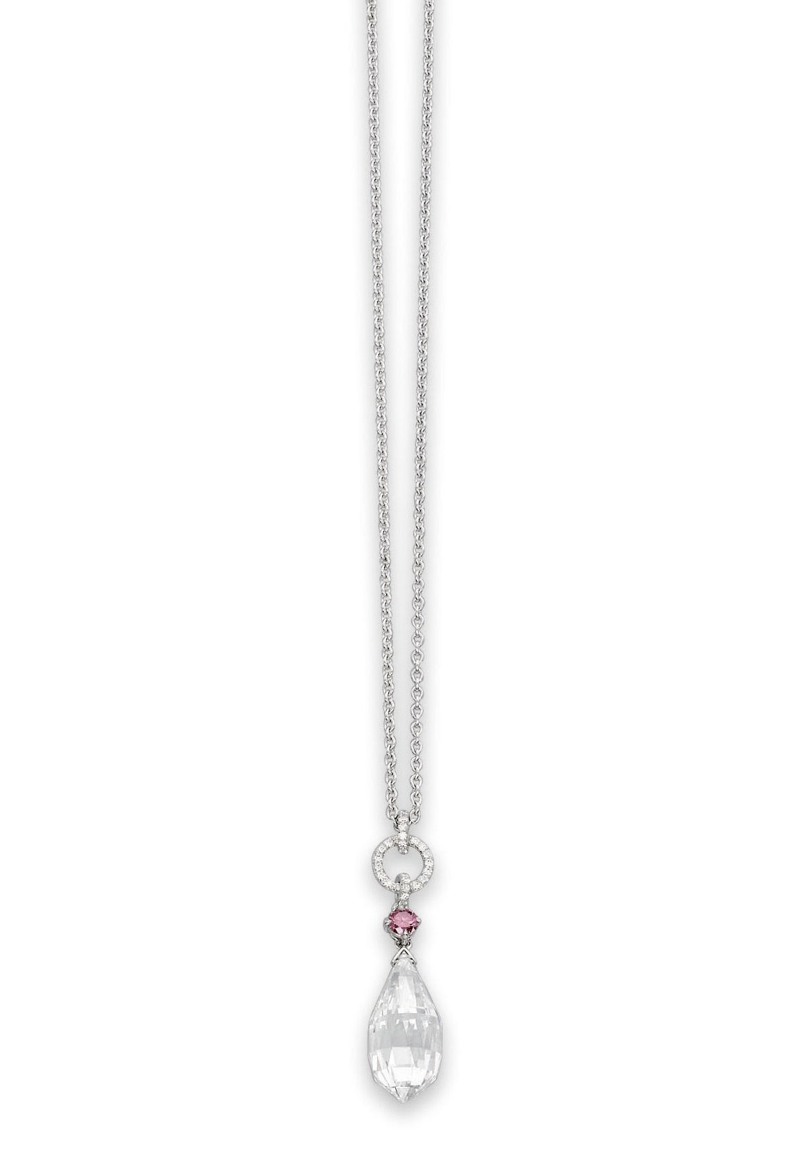 A VERY ELEGANT AND IMPORTANT DIAMOND PENDANT