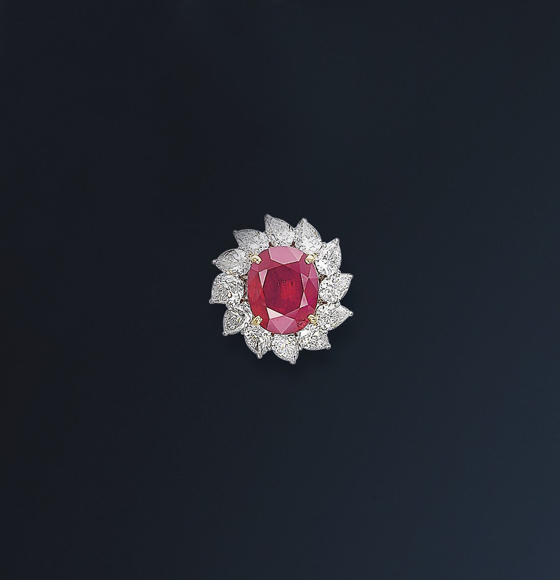 A MAGNIFICENT RUBY AND DIAMOND RING