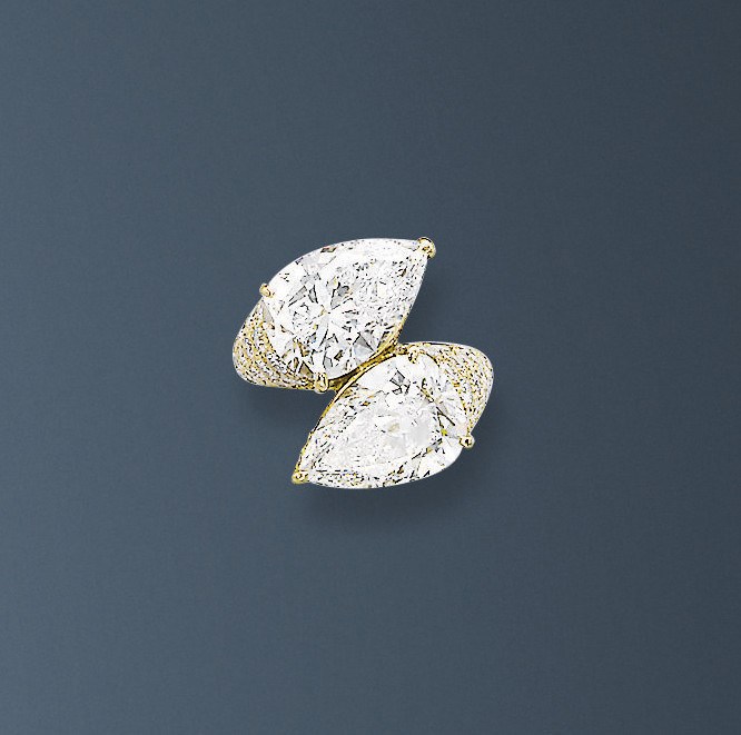 A DIAMOND 'TOI & MOI' RING, BY BOUCHERON