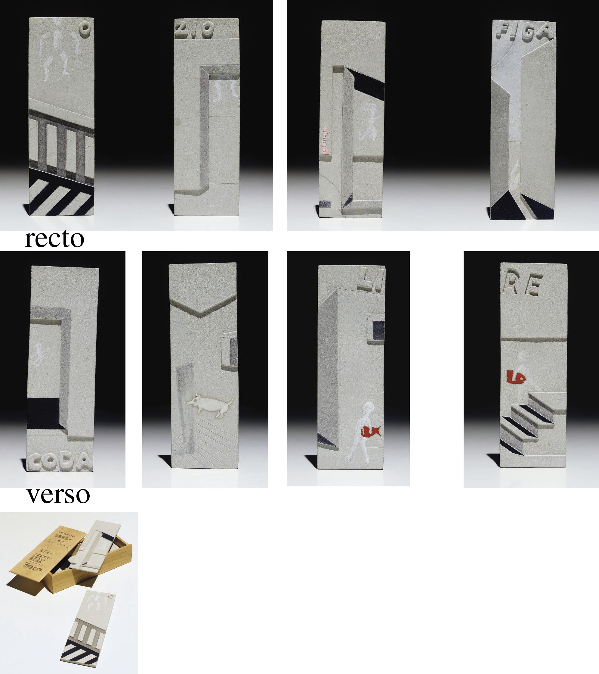 ETTORE SOTTSASS (1917-2007) ET ENZO CUCCHI (NE EN 1950) POUR LA GALERIE MEMPHIS, ROME