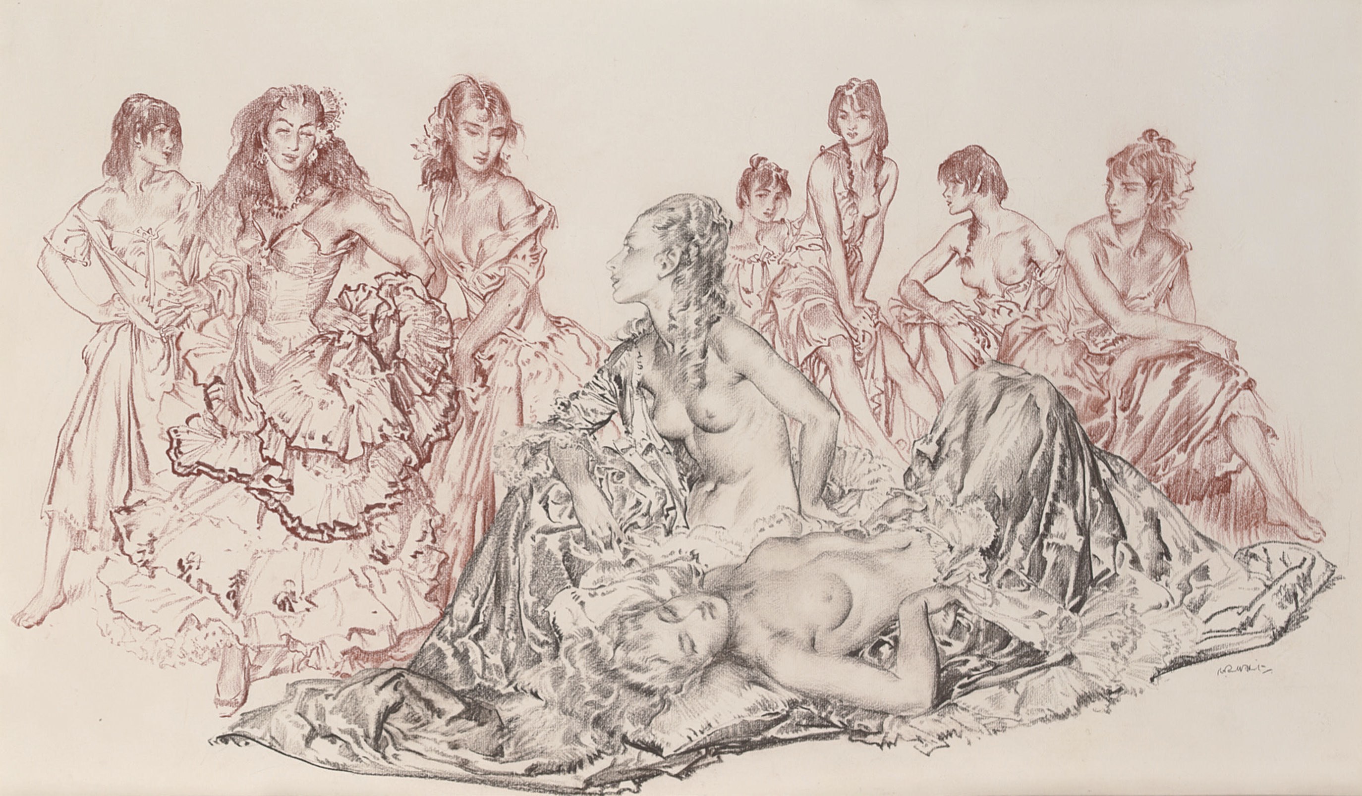 Sir William Russell Flint, R.A., P.R.W.S., R.S.W. (1880-1969)