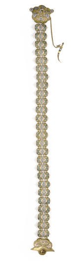 A RUSSIAN ENAMELED SILVER BELT,