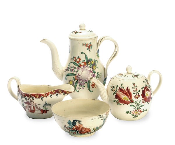 A GROUP OF STAFFORDSHIRE CREAMWARES,