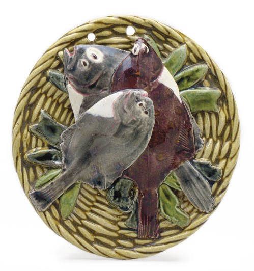 A FRENCH PALISSY-STYLE TROMPE L'OEIL DISH,