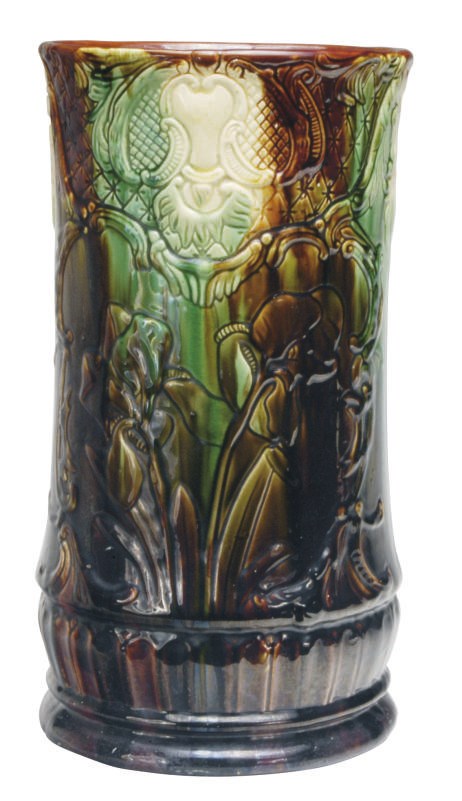A MAJOLICA UMBRELLA STAND,