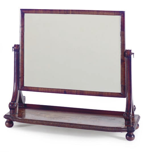 A VICTORIAN MAHOGANY DRESSING MIRROR,