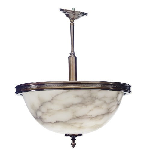 TWO BRONZED METAL MOUNTED ALABASTER LIGHT FIXTURES,