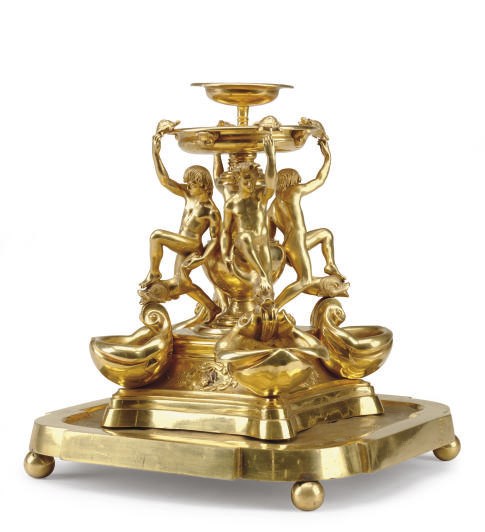 AN ITALIAN ORMOLU CENTERPIECE,