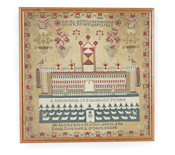 AN AMERICAN NEEDLEWORK SAMPLER,