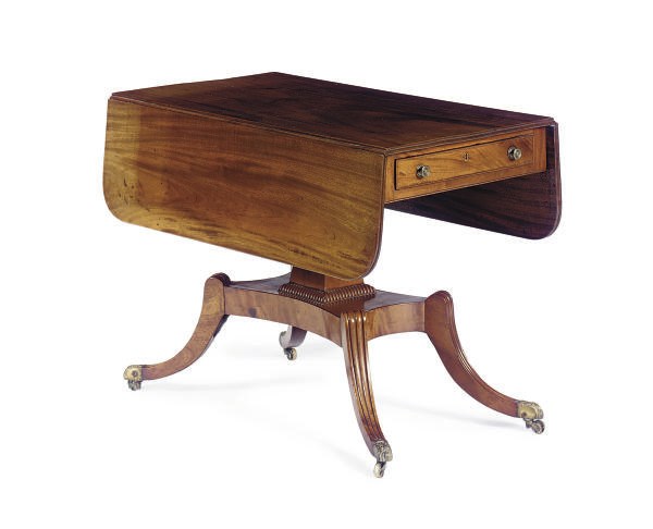 AN AMERICAN MAHOGANY PEMBROKE TABLE,