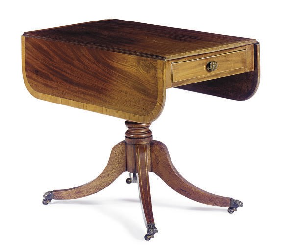A FEDERAL MAHOGANY PEMBROKE TABLE,