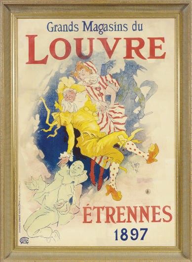 A LITHOGRAPH IN COLORS, 'LOUVRE ETRENNES 1897',