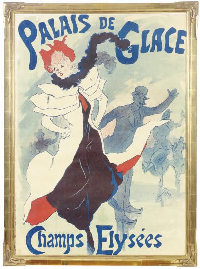 A LITHOGRAPH IN COLORS, 'PALAIS DE GLACE'
