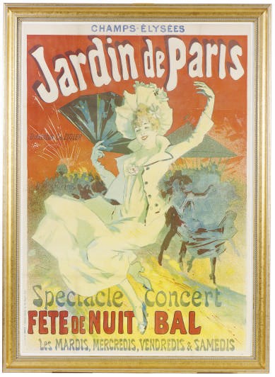 A LITHOGRAPH IN COLORS, 'JARDIN DE PARIS',