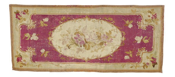 AN AUBUSSON RUG,
