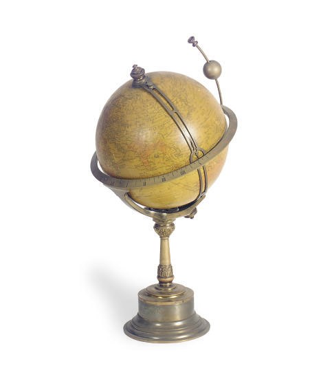 A FRENCH TERRESTRIAL GLOBE TIMEPIECE,