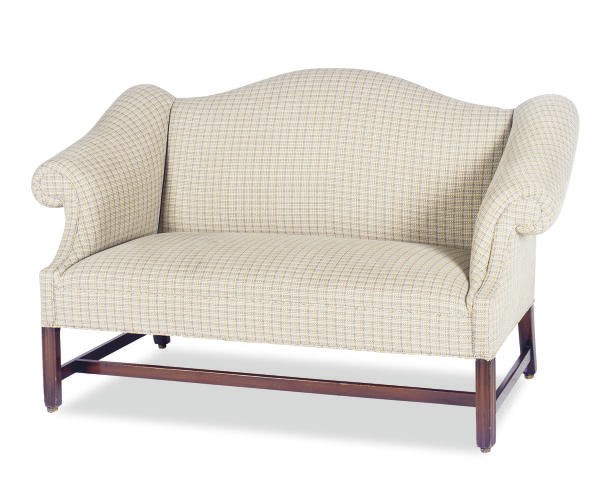A PAIR OF ENGLISH MAHOGANY WINGBACK SOFAS,