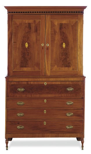 A MAHOGANY LINEN PRESS,