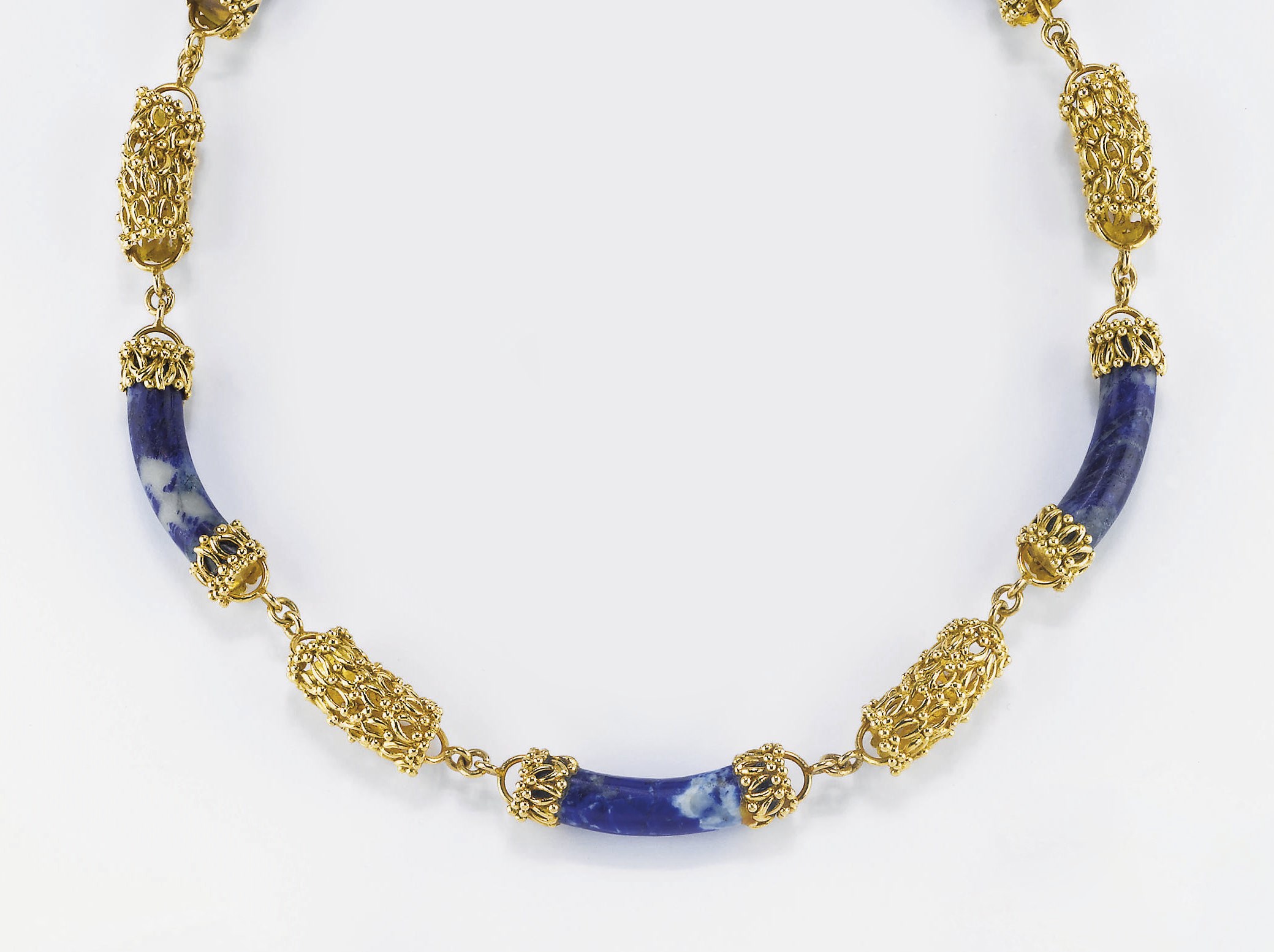GIROCOLLO IN ORO E SODALITE